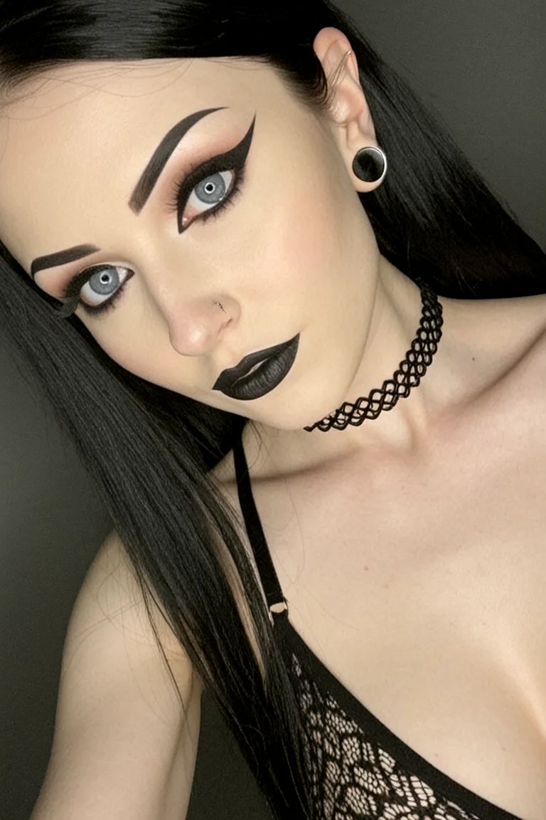 Vale - goth girl nude ai
